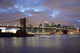 Brooklyn Bridge And Lower Manhattan At Dusk Wall Mural
