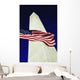 Washington Monument And American Flag Wall Mural