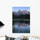 Grand Tetons From Schwabacher Landing Wall Mural