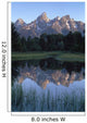 Grand Tetons From Schwabacher Landing Wall Mural