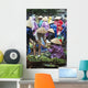 People At Street Vegetable Market Wall Mural