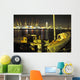 Millenium Dome And Canary Wharf Tower Wall Mural