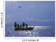 Fishermen Pulling Fishing Nets On Small Boat On Lake Chilwa Wall Mural