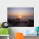Canoes And Fishing Boats On Beach By Lake Malawi, Sunset Wall Mural