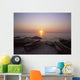 Canoes And Fishing Boats On Beach By Lake Malawi, Sunset Wall Mural