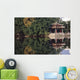 People Resting Under Pagoda On Hoan Kiem Lake Shore Wall Mural