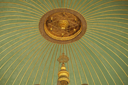 Turkey, Detail of ceiling of washing area outside Hagia Sofia Wall Mural