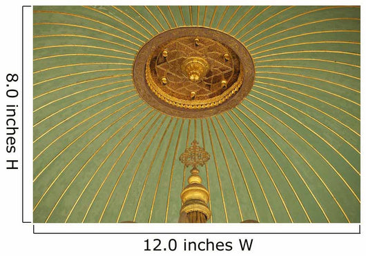 Turkey, Detail of ceiling of washing area outside Hagia Sofia Wall Mural
