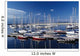 Sailboats Moored In Harbor Marina Wall Mural