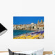 People On Cefalu Beach Wall Mural
