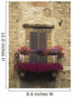 Flower Covered Balcony Wall Mural