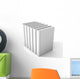 White Books Wall Decal