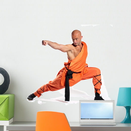 Shaolin warrior monk Wall Decal