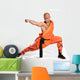 Shaolin warrior monk Wall Decal