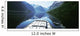Boat Traveling Through Lavtn Lake Wall Mural