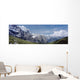 Jungfrau And Lauterbrunnnen Valley Near Grindelwand In Bernese Alps Wall Mural