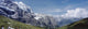 Jungfrau And Lauterbrunnnen Valley Near Grindelwand In Bernese Alps Wall Mural