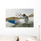 A Man Kite Surfing Off The Coast Of Parque Natural Del Estrecho Wall Mural