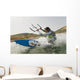 A Man Kite Surfing Off The Coast Of Parque Natural Del Estrecho Wall Mural