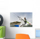 A Man Kite Surfing Off The Coast Of Parque Natural Del Estrecho Wall Mural