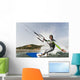 A Man Kite Surfing Off The Coast Of Parque Natural Del Estrecho Wall Mural