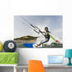 A Man Kite Surfing Off The Coast Of Parque Natural Del Estrecho Wall Mural