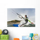A Man Kite Surfing Off The Coast Of Parque Natural Del Estrecho Wall Mural