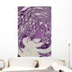 Cross Section Of A Red Cabbage Wall Mural