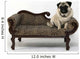 Thick pug dogs on the sofa Wall Decal
