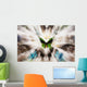 Focus On A Green Butterfly With Images Of Butterflies Surrounding It Wall Mural
