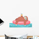 Chillin Tubin Slothin Sloth Wall Decal