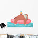 Chillin Tubin Slothin Sloth Wall Decal