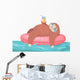 Chillin Tubin Slothin Sloth Wall Decal