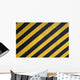 Black and Yellow Warning Stripes Background Wall Mural