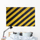 Black and Yellow Warning Stripes Background Wall Mural
