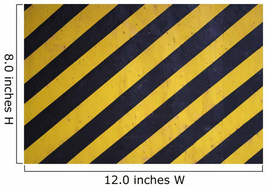 Black and Yellow Warning Stripes Background Wall Mural