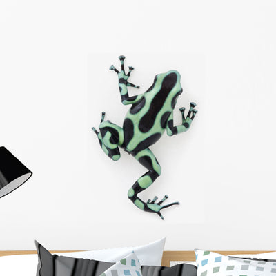 Black and Green Poison Wall Decal shown on a wall