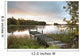 A Dock On A Lake At Sunrise Near Wawa Wall Mural