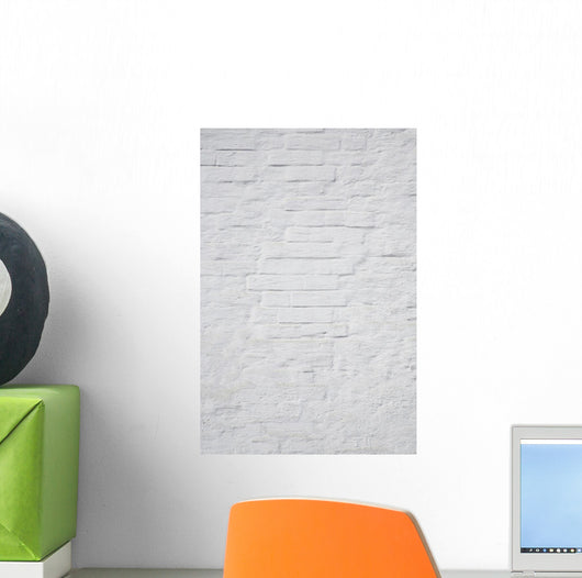 white brick wall Wall Mural
