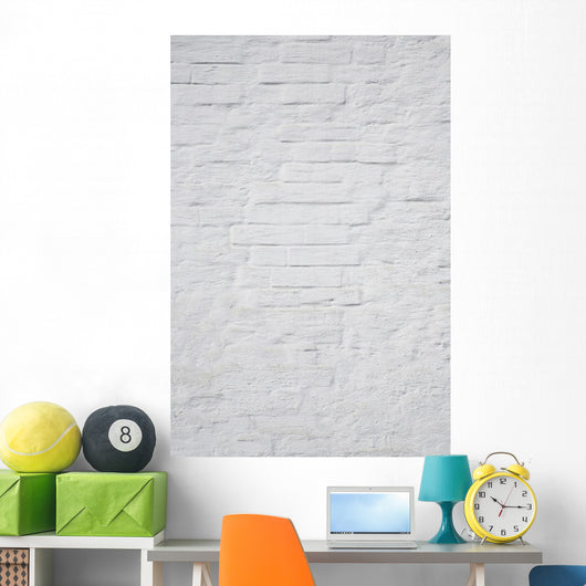 white brick wall Wall Mural