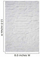 white brick wall Wall Mural