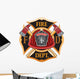 Fire Department Cross Vintage Wall Decal