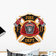 Fire Department Cross Vintage Wall Decal