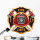 Fire Department Cross Vintage Wall Decal