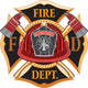 Fire Department Cross Vintage Wall Decal