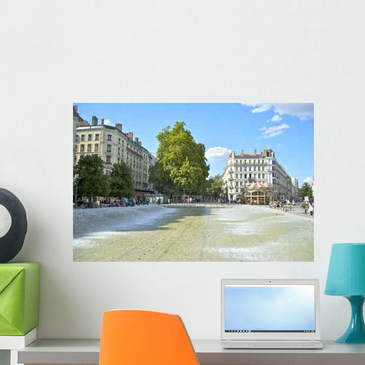 Vue Des Fontaines La Wall Decal
