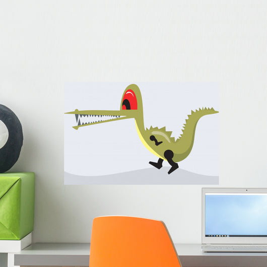 Illustration Crocodile Walking