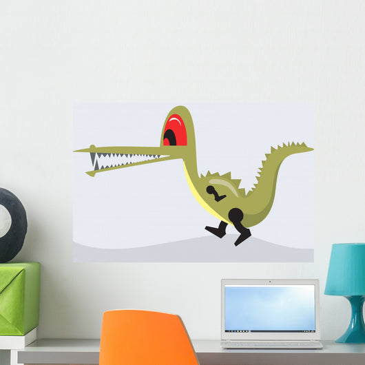 Illustration Crocodile Walking