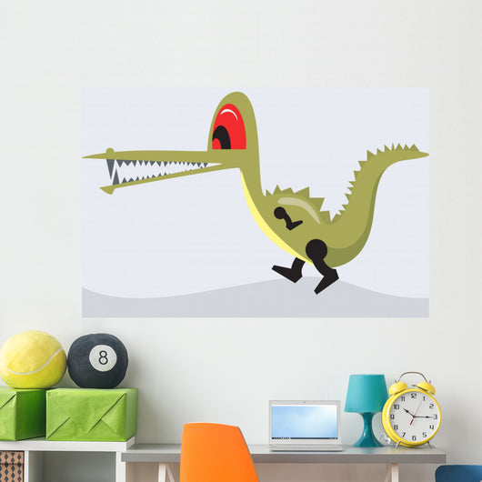 Illustration Crocodile Walking