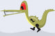 Illustration Crocodile Walking